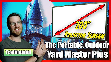 Elite Screens Yard Master Plus: Portable Projection Screen Solution