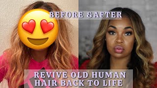 HOW TO Revive Old Human Hair Life | Boiling Method | Human Hair Wig Revival Silicon Mix| SeNyaBella