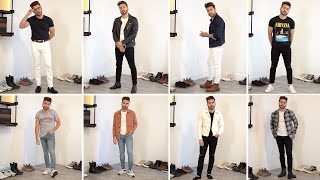 10 Ways to Style Jeans and T-Shirts | Easy Outfit Ideas for Men | Alex Costa