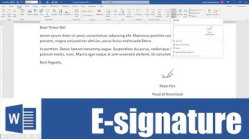 สอน Word: การสร้างลายเซ็น E-signature ด้วย Quick Part