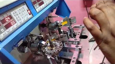 #video Automatic Ceiling fan winding machine CNC  training part 3 Dual head by KD DOWLS 9555969791