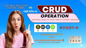 MERN Stack CRUD Application Project For Beginner In Odia 2022 | Part-9 |  Create Get User REST API#1