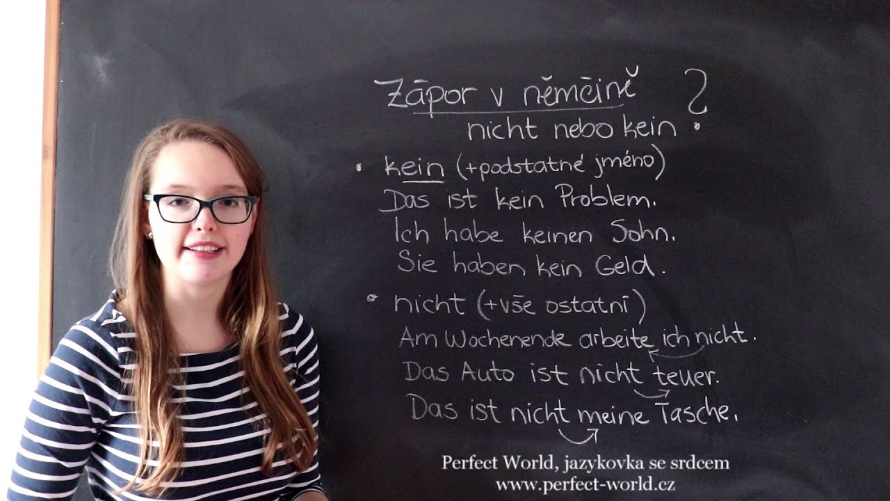 Německý videotip: Zápor v němčině - nicht nebo kein?