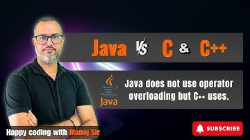 2.7 Why operator overloading is not supported in Java | Operator overloading in Java