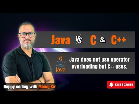 2.7 Why operator overloading is not supported in Java | Operator overloading in Java