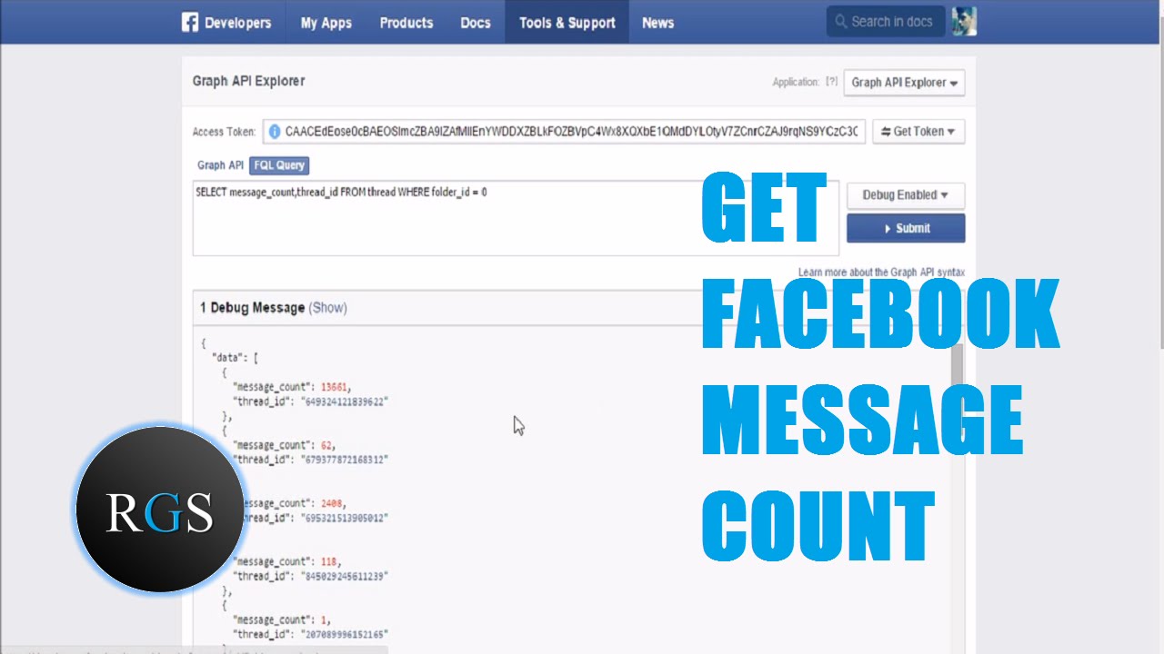 How To Get Count Of Messages In Your Facebook Inbox With An User