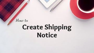 Ariba Create Ship Notice