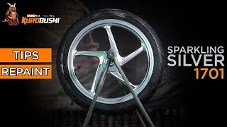 TIPS REPAINT VELG SILVER METALIK ANTI GOSONG! | SAMURAI PAINT SPARKLING SILVER 1701**