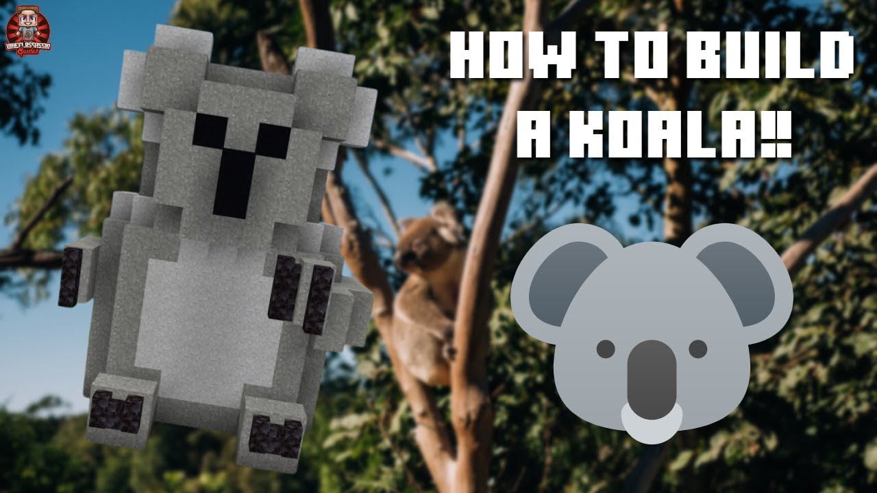 How to build a Koala in Minecraft!! YouTube