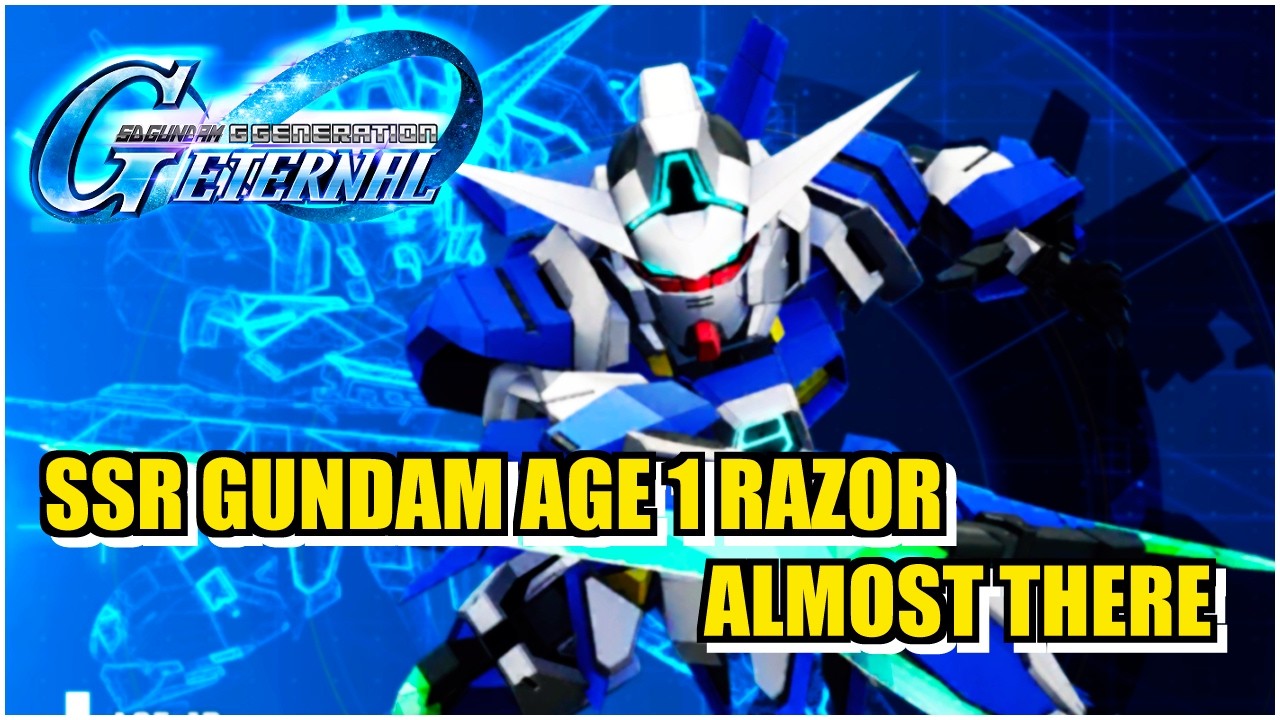 [G Generation ETERNAL] SSR Gundam Age-1 Razor is Almost Good - YouTube