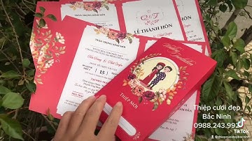 Thiệp hồng về Ứng Hoà - Hà Nội — Thiệp cưới đẹp Bắc Ninh — Thiệp cưới cao cấp, giá rẻ