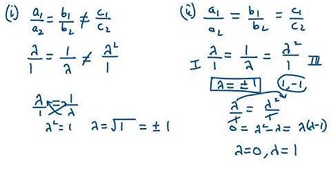 1. For which value(s) of λ do the pair of linear equations λx + y = λ2 and x +  || Ex 3.3 Exemplar