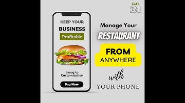 Cafe21 | Online Restaurant Management Mobile App with Firebase and Bluetooth POS Printer