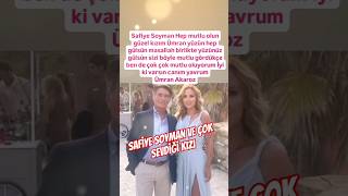 Safi̇ye Soyman Hep Mutlu Olun Güzel Kizim Ümran Hep Yüzün Gülsün İyi̇ Ki̇ Varsin Canim Yavrum..