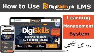 How to use DigiSkills Learning Management System Complete Guide in Urdu