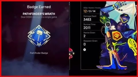 I finally got my 1st ever 3000 damage badge | Apex Legends