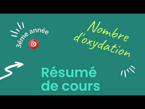 Résumé de cours : Nombre d'oxydation 