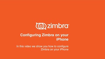 Zimbra Tips & Tricks - Configuring Zimbra on your iPhone