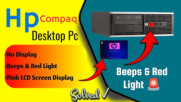 How to fix Hp DC 6005 PC 5 Beeps With Red Light || Bad Screen Display Solution