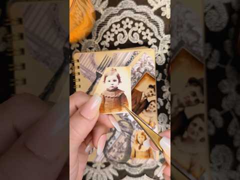 ASMR｜ヴィンテージなコラージュ🥄 #shorts #scrapbooking