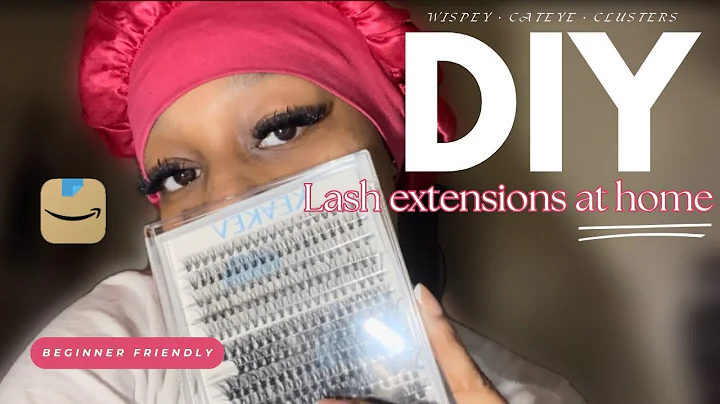 DIY Lash Extensions at Home | How to Apply Amazon Lash Clusters | Beginner Friendly Ep.1
