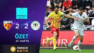 Merkur-Sports | Kayserispor (2-2) Konyaspor - Highlights/Özet | Trendyol Süper Lig - 2023/24