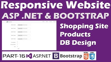 Responsive Website-ASP.NET&Bootstrap-Part 16-Online Shopping Site - Products - Database Designing
