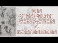 1 STEMPELSET VOM ACTION 4 KARTEN | TUTORIAL | KARTEN BASTELN FÜR ANFÄNGER | KREATIVSUCHT