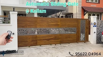 Automatic Sliding Gate installed at Kollam, Kerala | Wifi Gate Automation | 📞9562204964