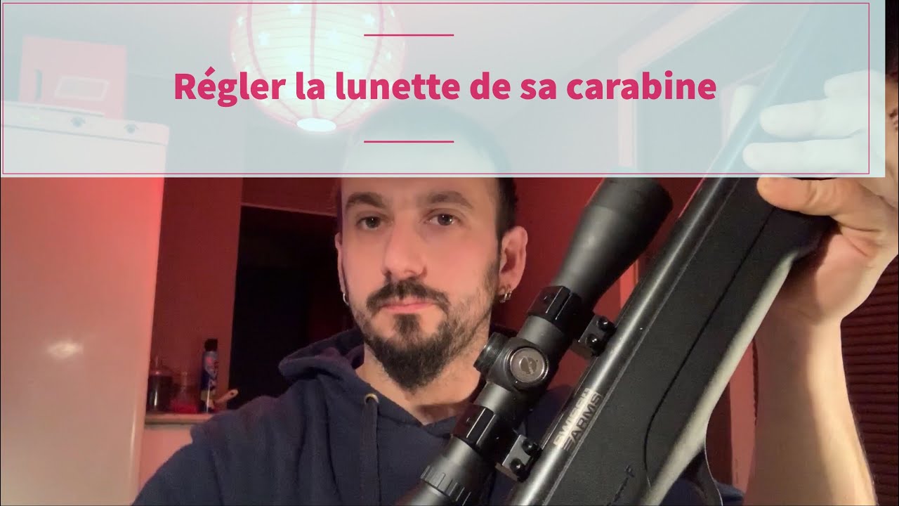 Comment régler la lunette de sa carabine, à plomb 4,5mm Swiss arms ,  réglage de base pour débutant 