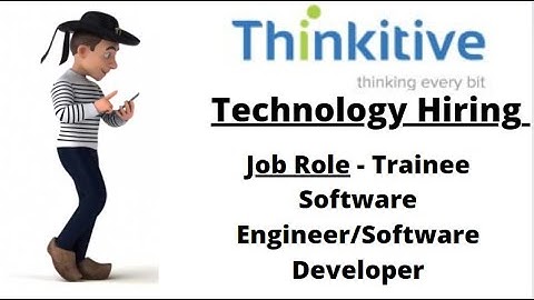Thinkitive Technologies Off Campus Drive 2022 for Trainee Software Engineer