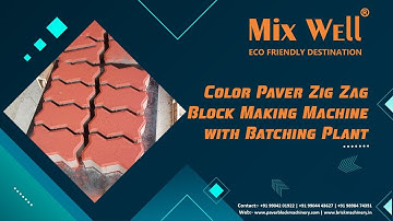 🚀 Color Paver Zig Zag Block Making Machine with Batching Plant 🚀