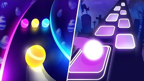 Dancing Road 🆚 Tiles Hop - Gameplay All Levels Android,iOS New Mega Game Update Levels 760CXB