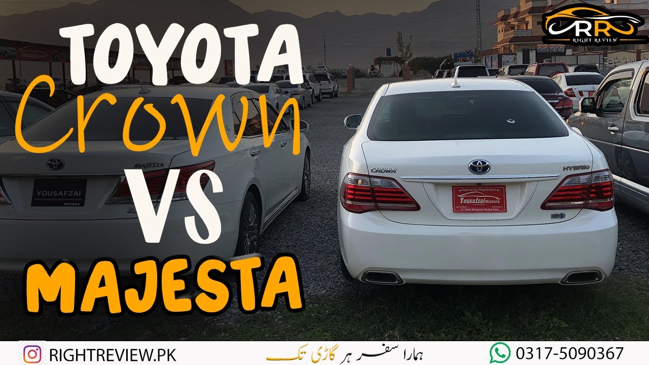 Toyota Crown Saloon Hybrid Vs Toyota Crown Majesta | No Difference ...