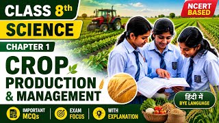 Class 8 Science Chapter 1 MCQ | Crop Production and Management |कृषि फसल उत्पादन एवं प्रबंधन | NCERT