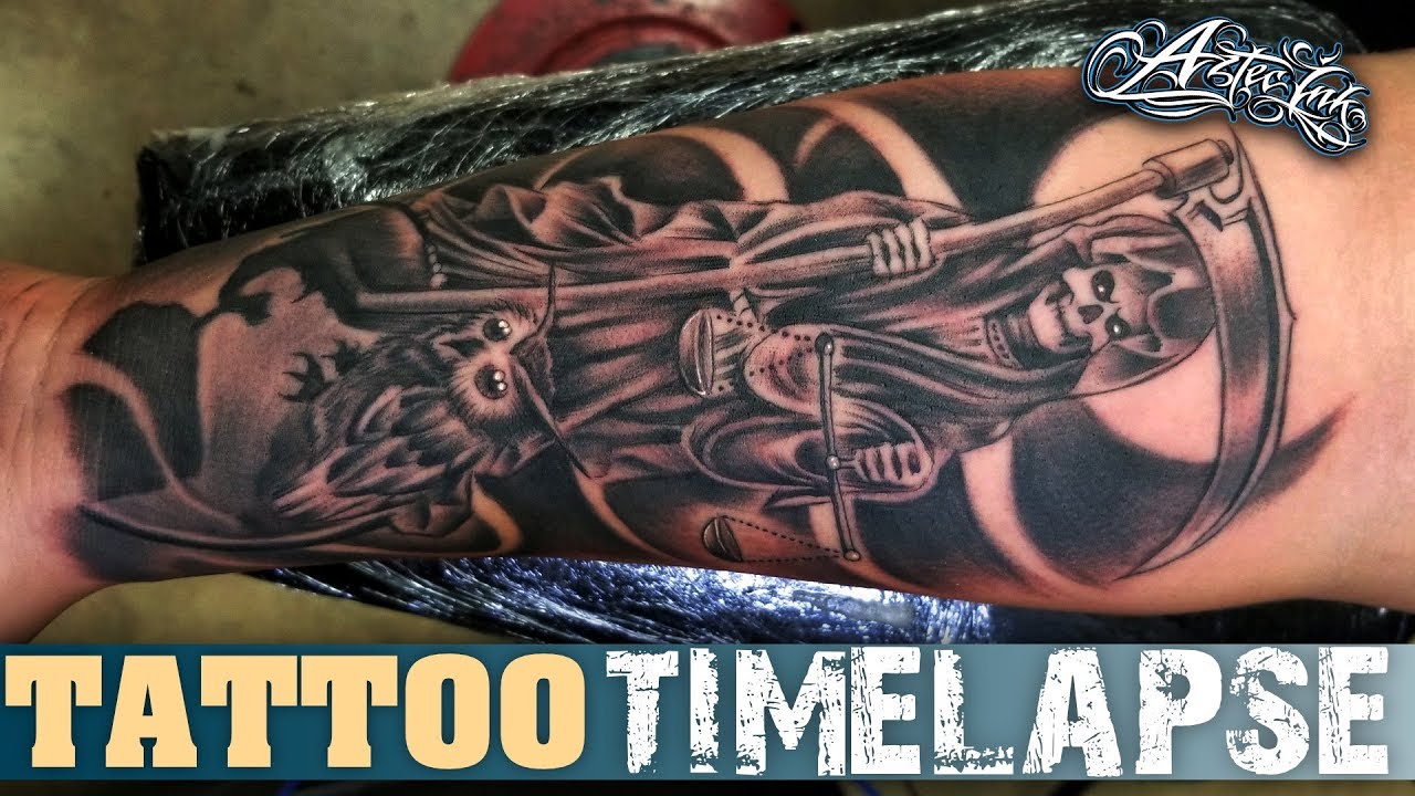 Santa Muerte | Tattoo TimeLapse | Xtasys - YouTube