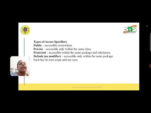 Access specified|Object oriented programming|SNS Institutions
