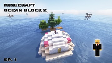 FTB OceanBlock 2 EP1 Getting started on a new journey