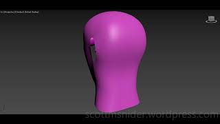 Ponikarovsky: 3DS MAX Practice Polygon Modeling Head Model Video #65 (04-23-2026)