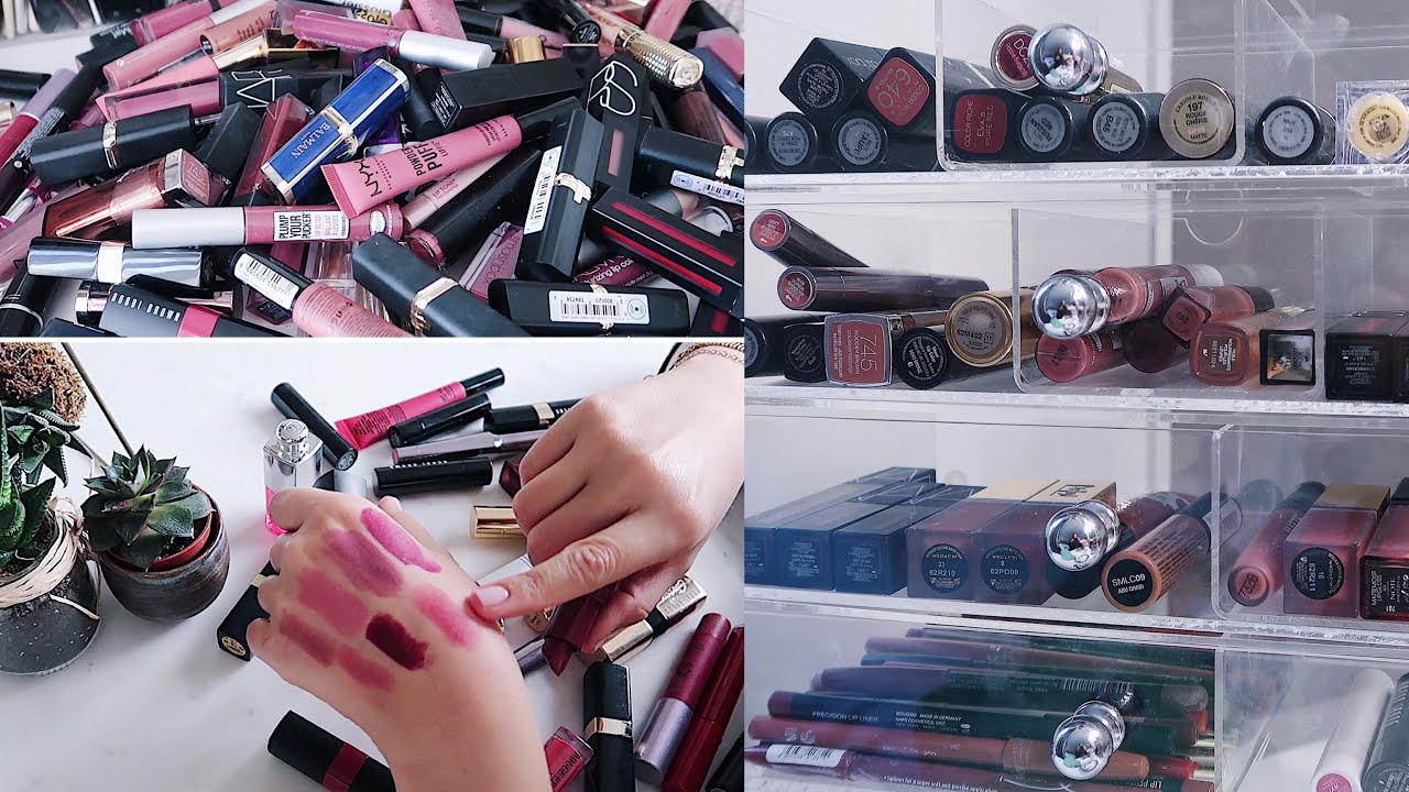 MAKYAJ KOLEKSİYONUMU TEMİZLİYORUM | RUJ VE MASKARA