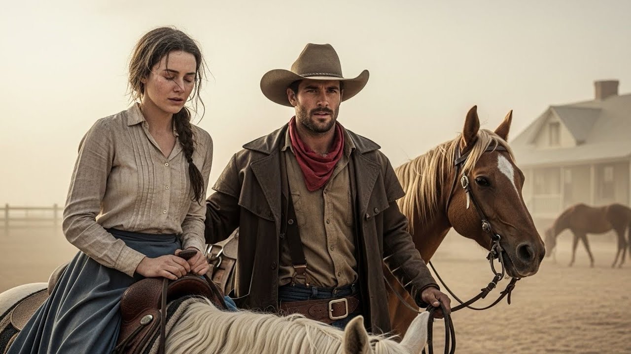 The Dust Storm Left Her Blind And Lost, The Cowboy Led Her Horse To Safety