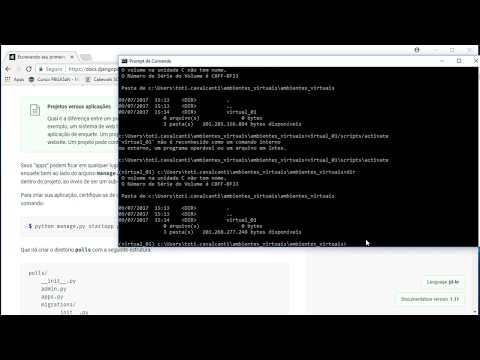 05 - Criando uma primeira aplicação com Django no windows