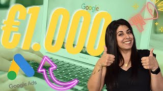Η Google Μοιράζει Λεφτά για Διαφήμιση – έως και 1000€!