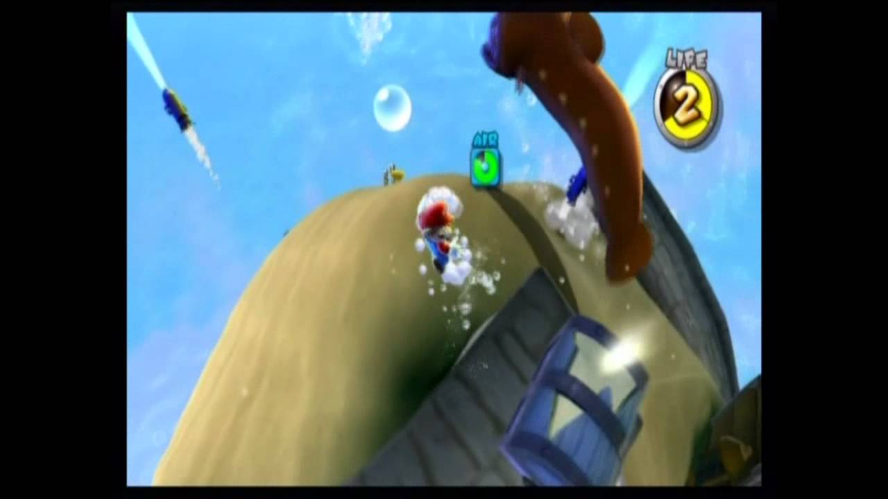 Super Mario Galaxy - Giant Eel Outbreak Gameplay Nintendo Wii