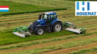 Mowing 1st cut | Valtra T214 // SaMASZ Butterfly | Luxembourg 2024