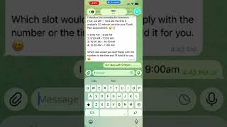AI Telegram bot for dental appointment booking & rescheduling using n8n. #AI #Automation #Chatbot
