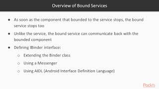 Celebrity Hands-On Android Application Components: Services and Fragments:  Bound Services | packtpub.com Profile
