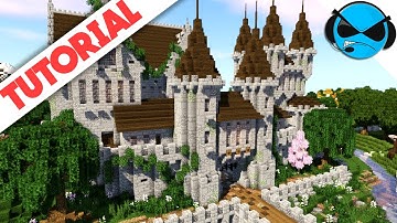 How To Build A Castle Minecraft Tutorial | Medieval Castle Part 14