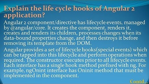 Angular2 Interview Questions and Answers for freshers and experienced– Part 2