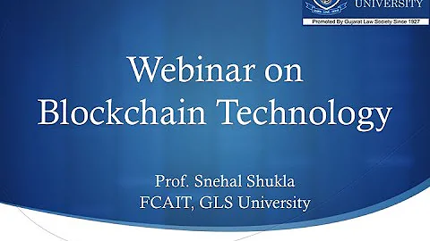 Webinar on Blockchain Technology